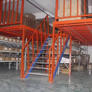 Solusi penyimpanan baja lapisan ganda industri tugas berat kustom rak loteng rak rak susun rak Multi-Level - Product Image 2