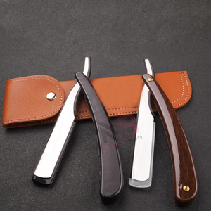 Rasoir pliant à lame droite de style ancien, lame remplaçable, spécial salons de coiffure, rasoirs pour hommes - Product Image 2