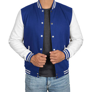 High Quality Men's Varsity <b>Jacket</b> Unisex Baseball Bomber Cotton Fill Sport Style Heating Warmth Letterman Varsity <b>Jacket</b> - Product Image 1