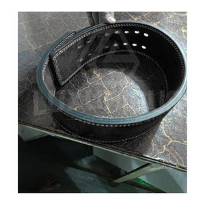 เข็มขัดหนังวัวยกน้ำหนักแบบสปอร์ตสุดหรูหนา10มม. 4นิ้วสำหรับงานหนักแข็งแรงกันลื่นขนาดบวกอุปกรณ์ออกกำลังกาย - Product Image 4