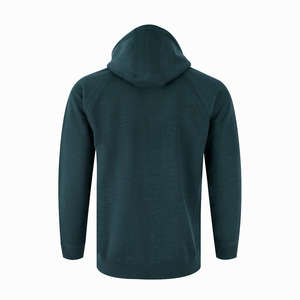 Sudadera con capucha deportiva informal para hombre, 430gsm, algodón/poliéster, invierno, gruesa, sólida, lisa, con cremallera completa, personalizada, venta al por mayor - Product Image 2