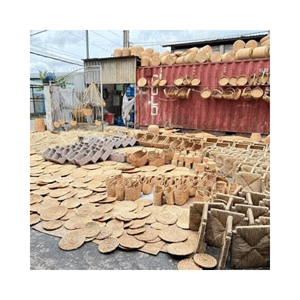 Water Hyacinth <b>Placemat</b> and Cup Mat Set stylish handmade mats, material: woven hyacinth; use: home serving; origin: Vietnam - Product Image 2