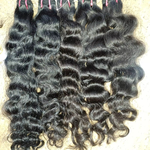Extensiones de Cabello Humano Virgen Remy Vietnamita de Alta Calidad con Ondas Naturales, Tejido a Máquina con Doble Trama - Product Image 1