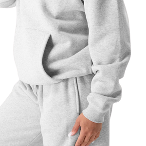 Sudadera con Capucha Gris para Mujer, Suave Felpa, con Bolsillo Canguro, Cómoda, Informal, Estilo Urbano, Manga Larga - Product Image 6