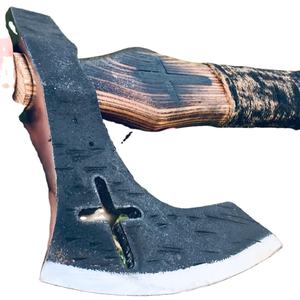 ขวานเหล็กคาร์บอนทำด้วยมือแบบกำหนดเองพร้อมด้ามไม้ไวกิ้ง - Product Image 1