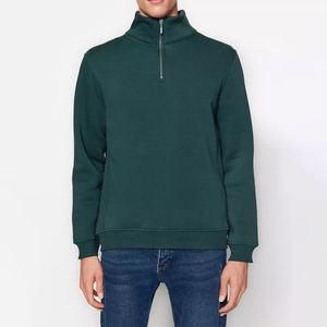 Quá khổ người đàn ông của một nửa Zip Fleece Áo nỉ đa màu đứng cổ áo quý Zip Áo nỉ cho bán số lượng lớn OEM sericed - Product Image 4