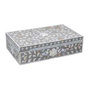 Caja con incrustaciones de hueso indio hecha a mano personalizada para almacenamiento decorativo elegante de joyería, perfecta para el hogar de lujo y la presentación de regalos - Product Image 6