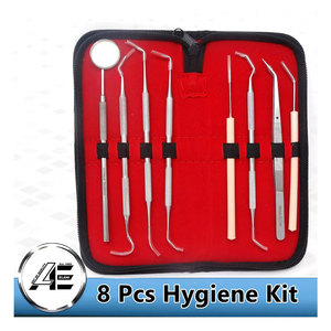 Kit de 8 outils professionnels pour dentiste, sonde de nettoyage buccal en acier inoxydable, outils de nettoyage dentaire, cure-dents dentaires - Product Image 4