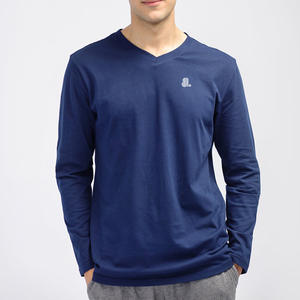 Men Long Sleeve <b>V</b> <b>Neck</b> Cotton <b>T</b> <b>Shirt</b> <b>V</b> <b>Neck</b> <b>T</b> <b>Shirt</b> Custom Logo Men Long Sleeve <b>V</b> <b>Neck</b> Tee - Product Image 5