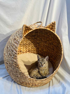 Caliente nueva llegada gato ecológico hogar hecho a mano plegable ratán multifunción cestas de almacenamiento para estilo comodidad sostenibilidad - Product Image 5