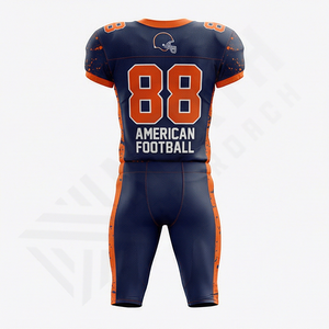 Ensemble de pantalon d'entraînement de football américain personnalisé pour adultes, uniforme de football universitaire, costume de sublimation, vêtements d'entraînement de performance pour équipe - Product Image 2