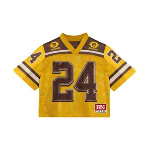 Camiseta de Fútbol Americano Bordada Personalizada para Hombre, Estilo Retro, Corte Holgado, Malla Sublimada - Product Image 5