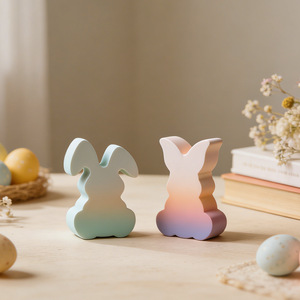 Moule en silicone pour bougie de Pâques DIY De Yi Yang Yang, moule à bougie aromathérapeutique en forme de <span class=keywords><strong>lapin</strong></span> 3D pour ornement d'œuf, plâtre, résine artisanale - Product Image 4