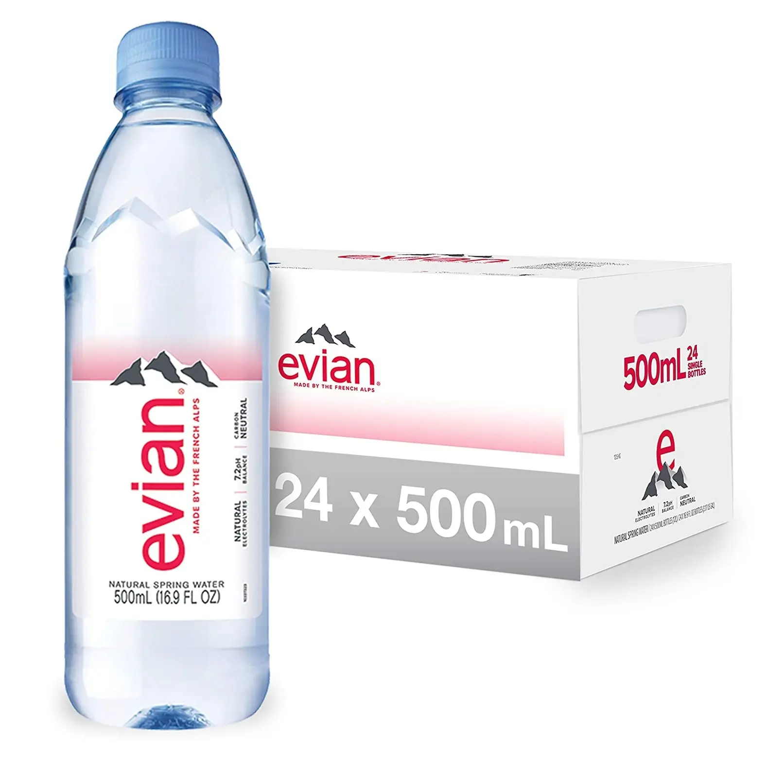 Premium kalite Evian bahar maden suyu
