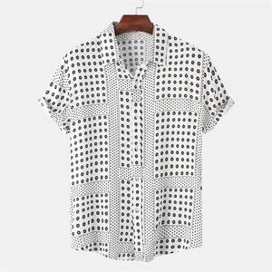 Chemise d'été pour homme, nouvelle conception, simple, couleur unie, en toile de coton/élasthanne respirante, style gothique, manches longues - Product Image 5