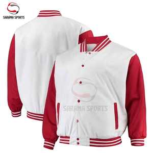 Vestes de baseball de haute qualité pour hommes, personnalisées et imprimées sur mesure, avec patchs en chenille, vente en gros - Product Image 1