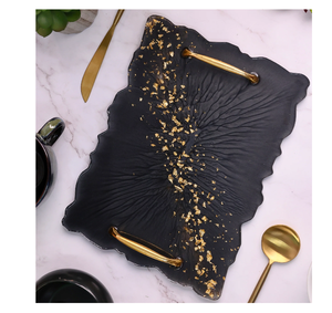 ถาดเสิร์ฟเรซินอีพ็อกซี่เรซิ่นแบบทันสมัยสีน้ำเงินเข้ม - Product Image 4