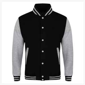 Chaqueta Universitaria Personalizada para Hombre, Chaquetas de Estilo Unisex con Cuello Acanalado para Ropa Urbana, Chaqueta Universitaria en Venta en Línea - Product Image 3