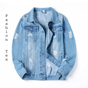 Vente en gros de vêtements de haute qualité pour hommes, veste en jean personnalisée, vestes d'hiver, veste en jean vintage délavée pour hommes - Product Image 2