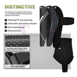Protège-tibias haute performance pour athlètes et joueurs compétitifs Protège-tibias avec sangles réglables pour un ajustement sûr et confortable - Product Image 4