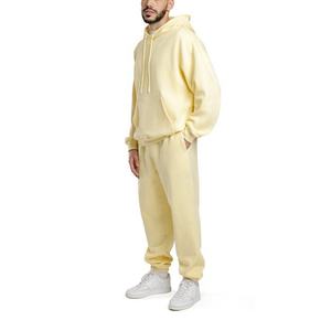 Ensemble de jogging unisexe en coton 100% personnalisé, nouveau, en gros, taille plus, style décontracté léger, logo personnalisé, survêtement - Product Image 2