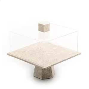 Hot Selling Mother of Pearl Display Server Dessert Decor Stand Dome Lid <b>Birthday</b> Party Cake Stand Organizer <b>Top</b> Cake Tools - Product Image 6