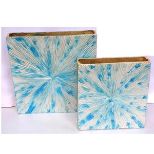 Florero de aluminio fundido de alta calidad con patrón estriado esmaltado Florero de mesa moderno Florero de aluminio moderno - Product Image 3