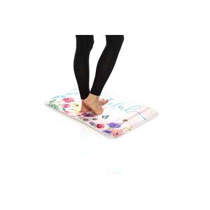 Tappetini Antifatica per Cucina J&V Textiles Serie Relax 20x30, Design Floreale e Legno, Realizzati in Poliestere Resistente - Product Image 3