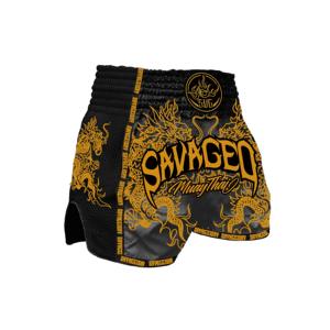 Pantalones cortos MMA profesionales para hombre, cómodos, ligeros, de poliéster con bordado, disponibles en diferentes colores para boxeo BJJ - Product Image 1