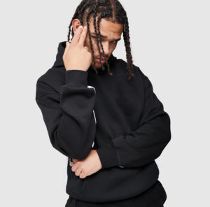 2025 Original Logo Cotton Tech Fleece hombres chándal 2 uds Material grueso hombres sudadera y pantalones de chándal para otoño transpirable - Product Image 4