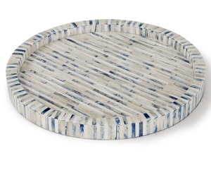 Nueva Bandeja de Servicio Rectangular de Resina Blanca y Negra de Diseño Moderno, Bandeja de Servicio para el Hogar, Bandeja Decorativa para Comida, Café, Cena - Product Image 4