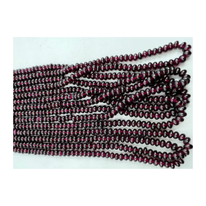 Cuentas de Rondelle de granate rojo Natural de 17 pulgadas de calidad superior Cuentas de piedra lisas de 6-7mm para la fabricación de joyas - Product Image 2