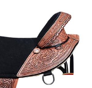 Selle de course Western en cuir véritable de qualité supérieure pour l'équitation - Product Image 3