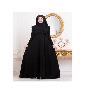 Abaya con Hijab negro para decoración, nuevo diseñador, antiguo, la mejor calidad, venta al por mayor - Product Image 5