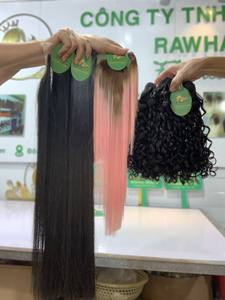 เครื่องทำผมแท้แบบยืดได้9ธ.ค. จากเวียดนามผมตรงเรียบเนียนแบบคู่สำหรับวิกผมยาวสองชั้น - Product Image 3