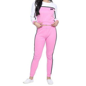 Survêtement femme confortable et respirant Prix de gros Sweat-shirt à manches longues et jogging Survêtements femme Fitness OEM - Product Image 5