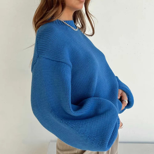 Sudadera de manga larga de gran tamaño a la moda de invierno, precio al por mayor, nuevo diseño personalizado, sudaderas con capucha y hombros caídos para mujer - Product Image 4