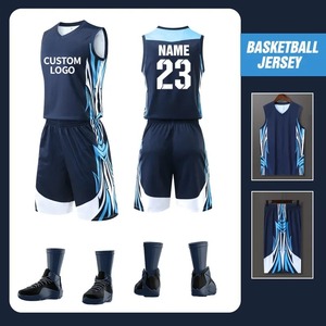 Ensemble d'uniformes respirants à séchage rapide pour hommes, maillot de basket-ball professionnel avec option de taille plus, chemise de basket-ball de style rétro - Product Image 2