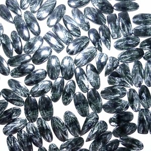 100% par de serafinita Natural, mezcla de piedras preciosas sueltas, par de cabujones, piedras preciosas sueltas, par de piedras preciosas naturales, uso de piedras preciosas, fabricación de joyas - Product Image 1