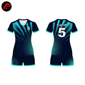 Uniformes de volleyball de qualité professionnelle conçus sur mesure Style d'ensemble léger entièrement sublimé - Product Image 2