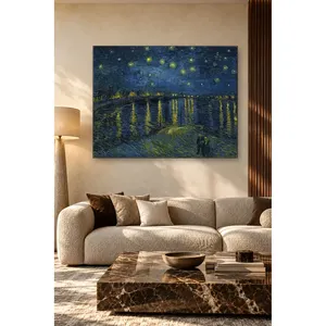 Impression sur toile Fida Van Gogh Nuit étoilée au-dessus du Rhône - Product Image 5