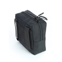 Pochette multifonctionnelle respirante Quadro MOLLE Codura pour accessoires tactiques Noir