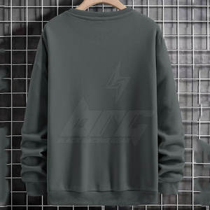 Sweatshirts pour hommes au-dessus des tailles avec logo imprimé personnalisé Fabrication pakistanaise Sweatshirts pour hommes en coton mélangé - Product Image 3