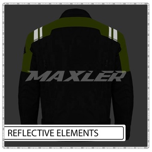 Chaqueta de Montar Corta Reflectante con Certificación CE, Transpirable, Ligera, Impermeable, Material Textil, Tallas Grandes, Ropa Deportiva para Todas las Estaciones - Product Image 6