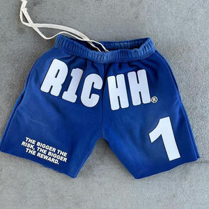 Short conçu sur mesure par OEM pour hommes, style streetwear brodé 3D, confortable pour la saison estivale - Product Image 5