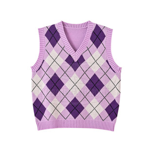 Chaleco de punto recortado para mujer de estilo único de Color sólido, ropa, Chaleco de punto recortado para mujer - Product Image 1