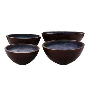 Jardinière GRC durable en brun rougeâtre de plusieurs tailles pour un usage domestique pour la plantation et la décoration de jardin - Product Image 1
