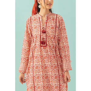 Ensemble 2 pièces élégant pour femme en mousseline imprimée TL-62016, grande taille, longueur genou avec fermetures éclair, pour fêtes et tenues de travail, taille unique et XS - Product Image 1