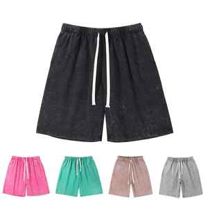 Pantalones Cortos Cargo de Felpa de Algodón de Lujo para Hombre, Lavado Ácido, Vintage, Unisex, Holgados, Pantalones Cortos de Verano de 260 g/m², Personalizados al por Mayor - Product Image 3