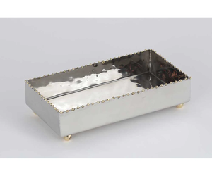 Classic Christmas Snowflake Metal Napkin Holder & Tissue Organizer Handmade Eco-Friendly Durable Waterproof Decorative Tabletop - Product Image 4